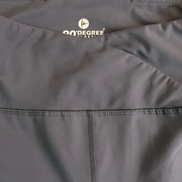 Bundle of 2 90 Degree by Reflex Leggings in Slate Blue and Plum - Picture 5 of 14